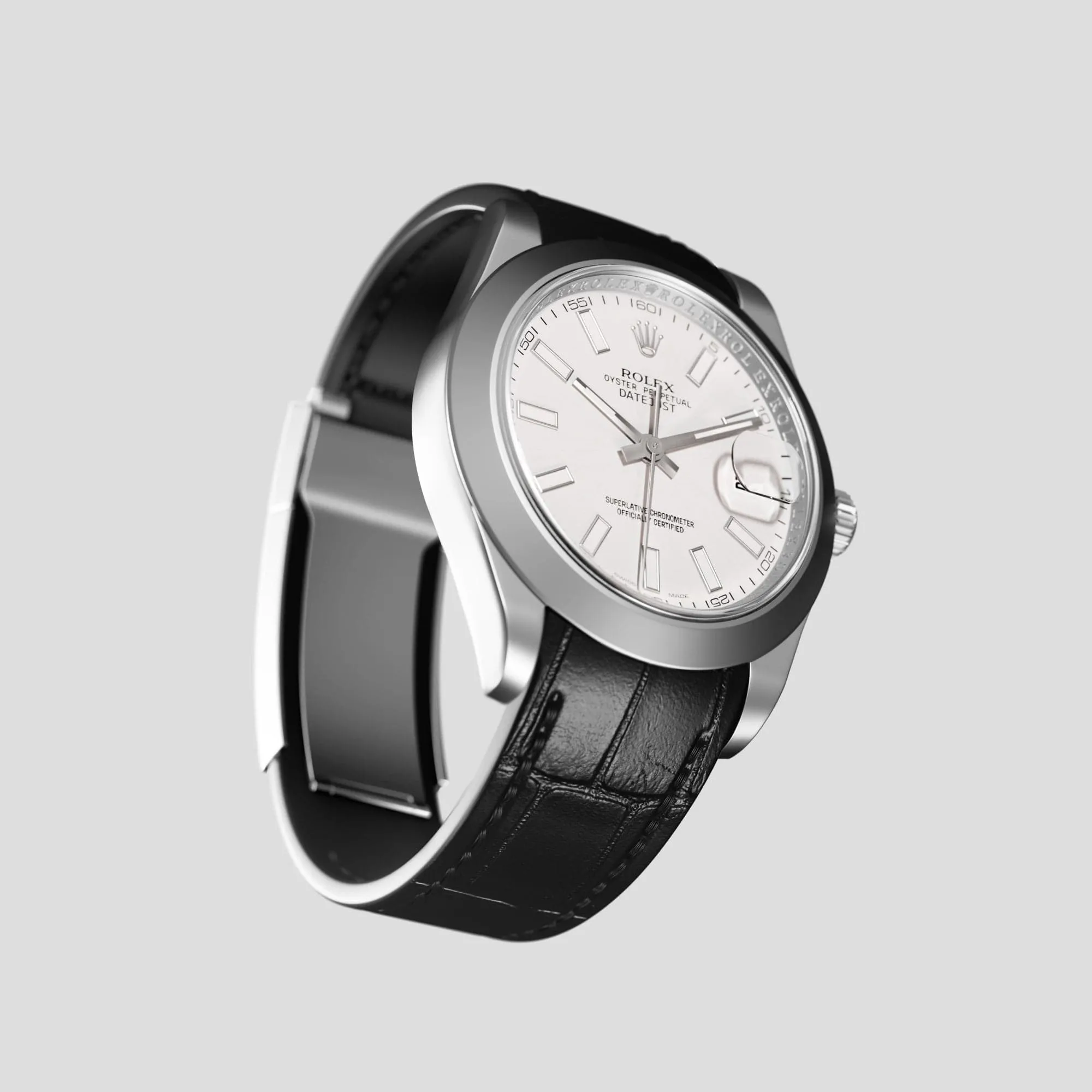 Sport Band For Rolex Datejust 41mm In Alligator