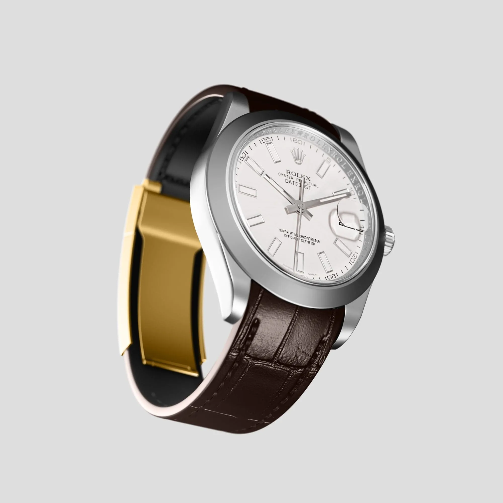 Sport Band For Rolex Datejust 41mm In Alligator
