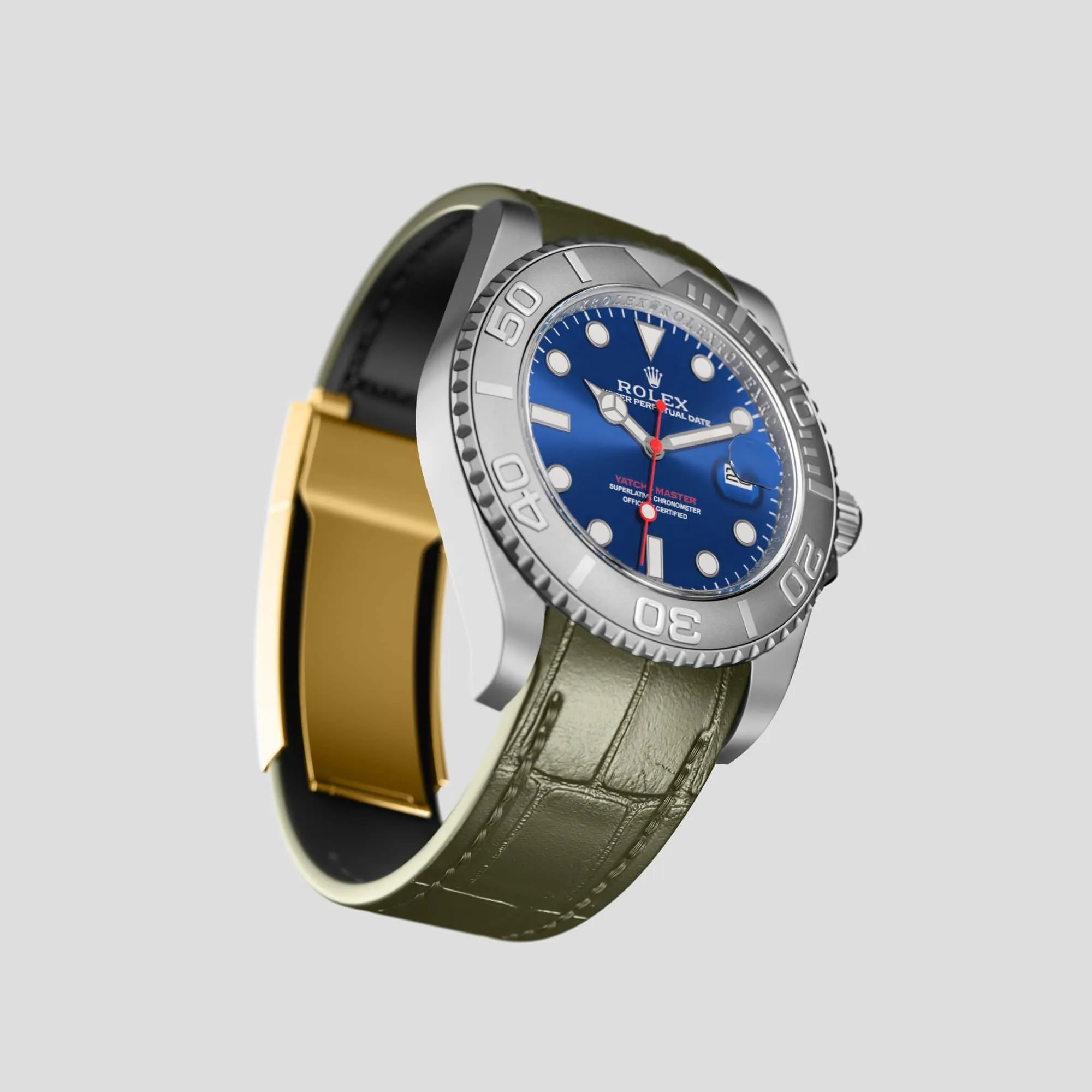 Sport Band For Rolex Yacht-Master 40mm In Alligator