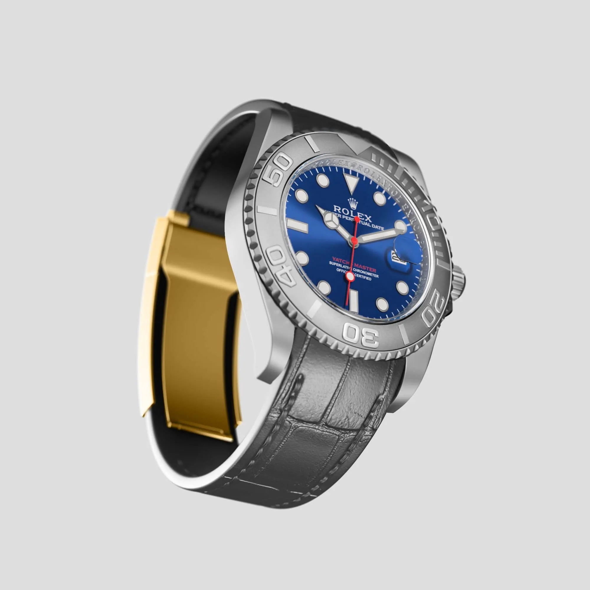 Sport Band For Rolex Yacht-Master 40mm In Alligator