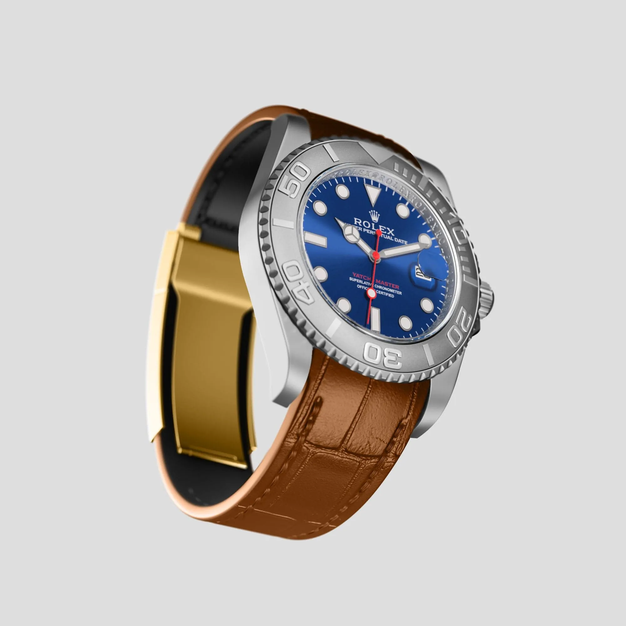 Sport Band For Rolex Yacht-Master 40mm In Alligator
