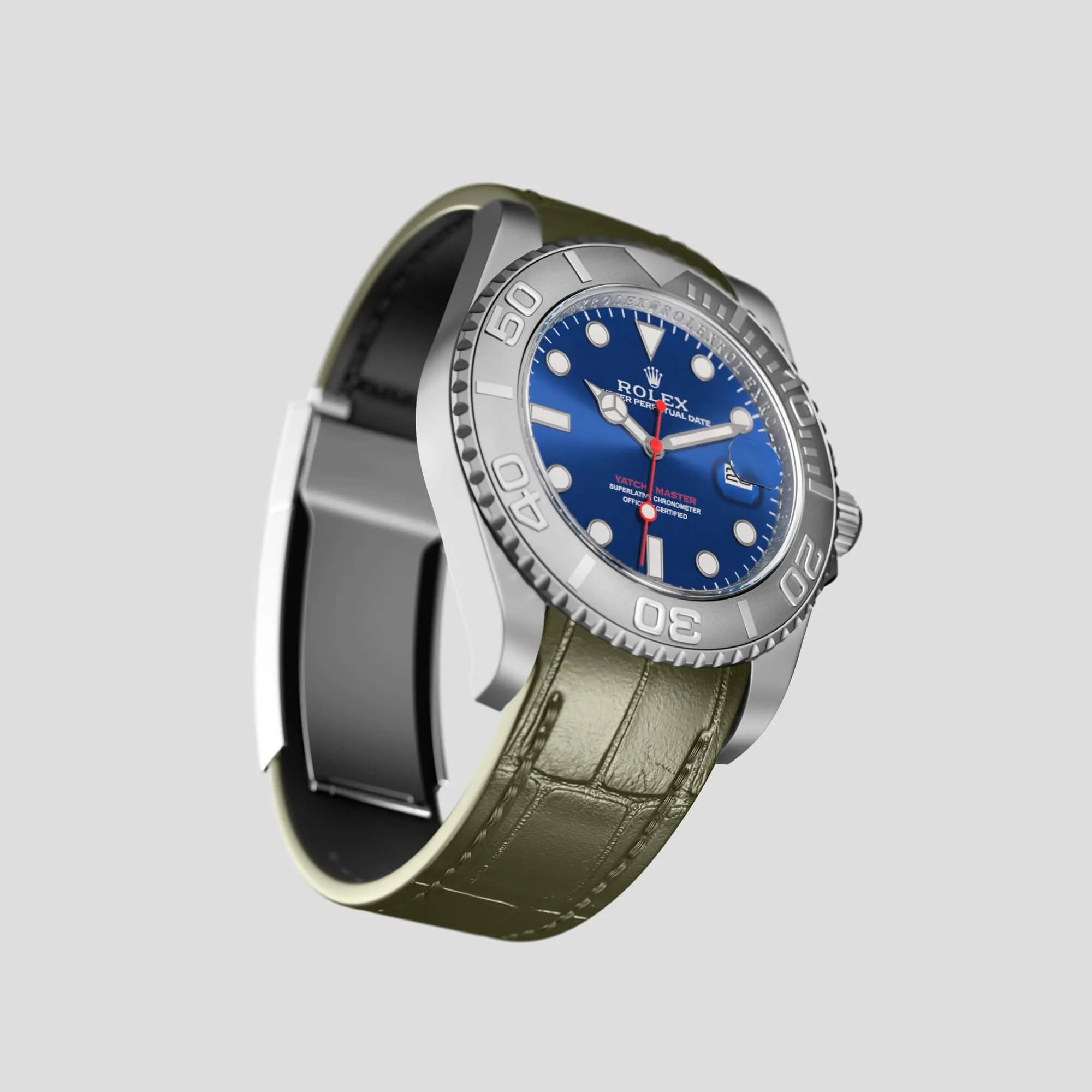 Sport Band For Rolex Yacht-Master 40mm In Alligator