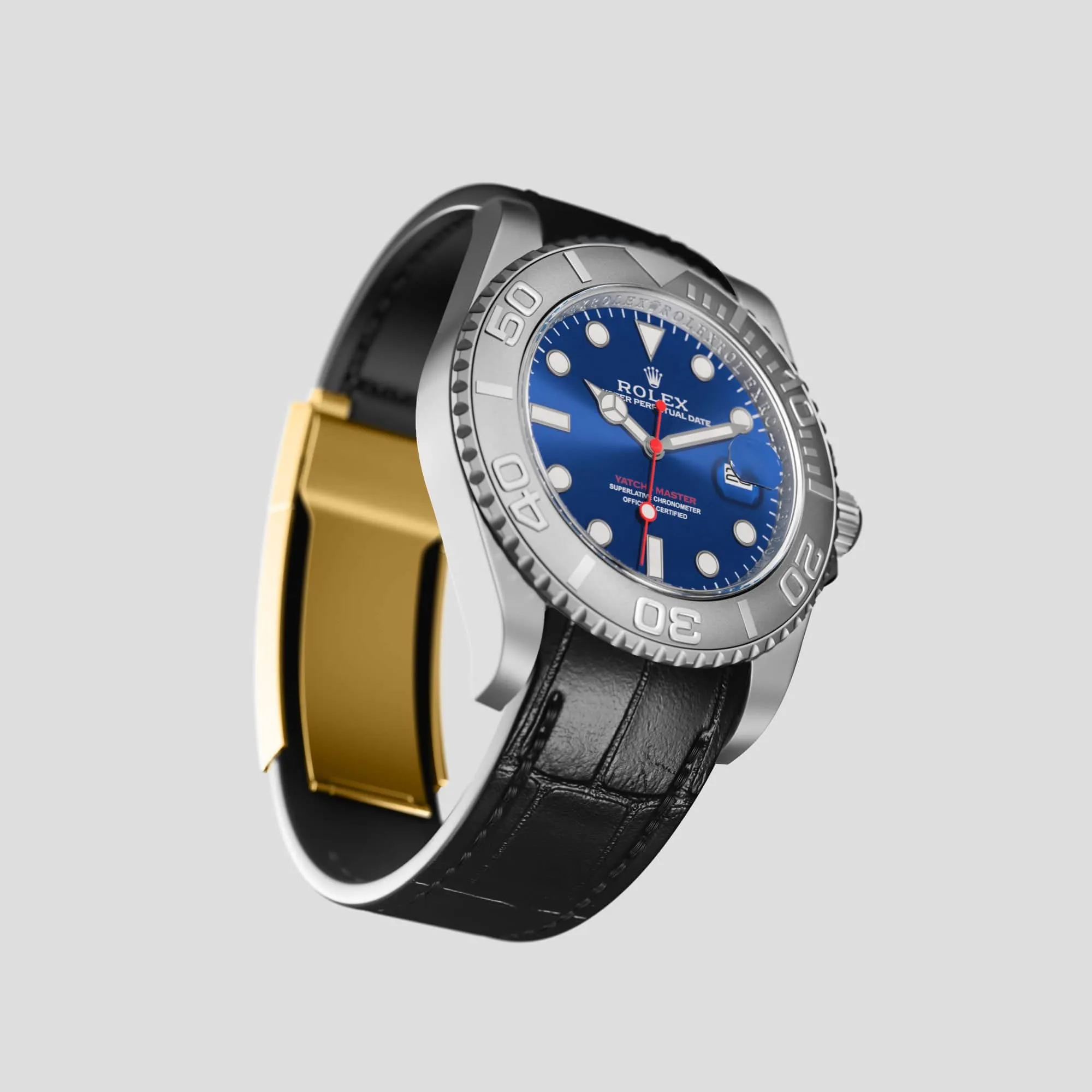 Sport Band For Rolex Yacht-Master 40mm In Alligator