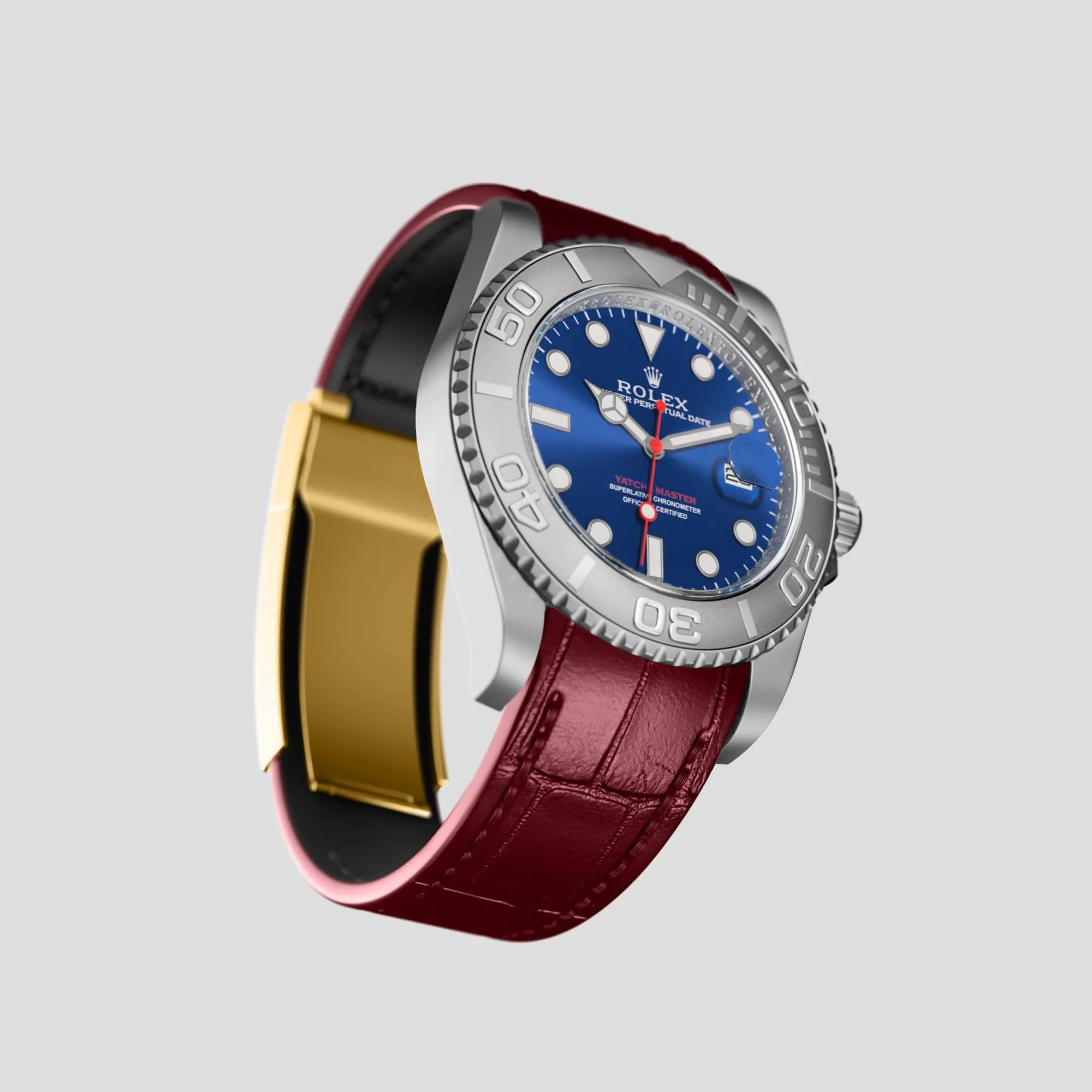 Sport Band For Rolex Yacht-Master 40mm In Alligator
