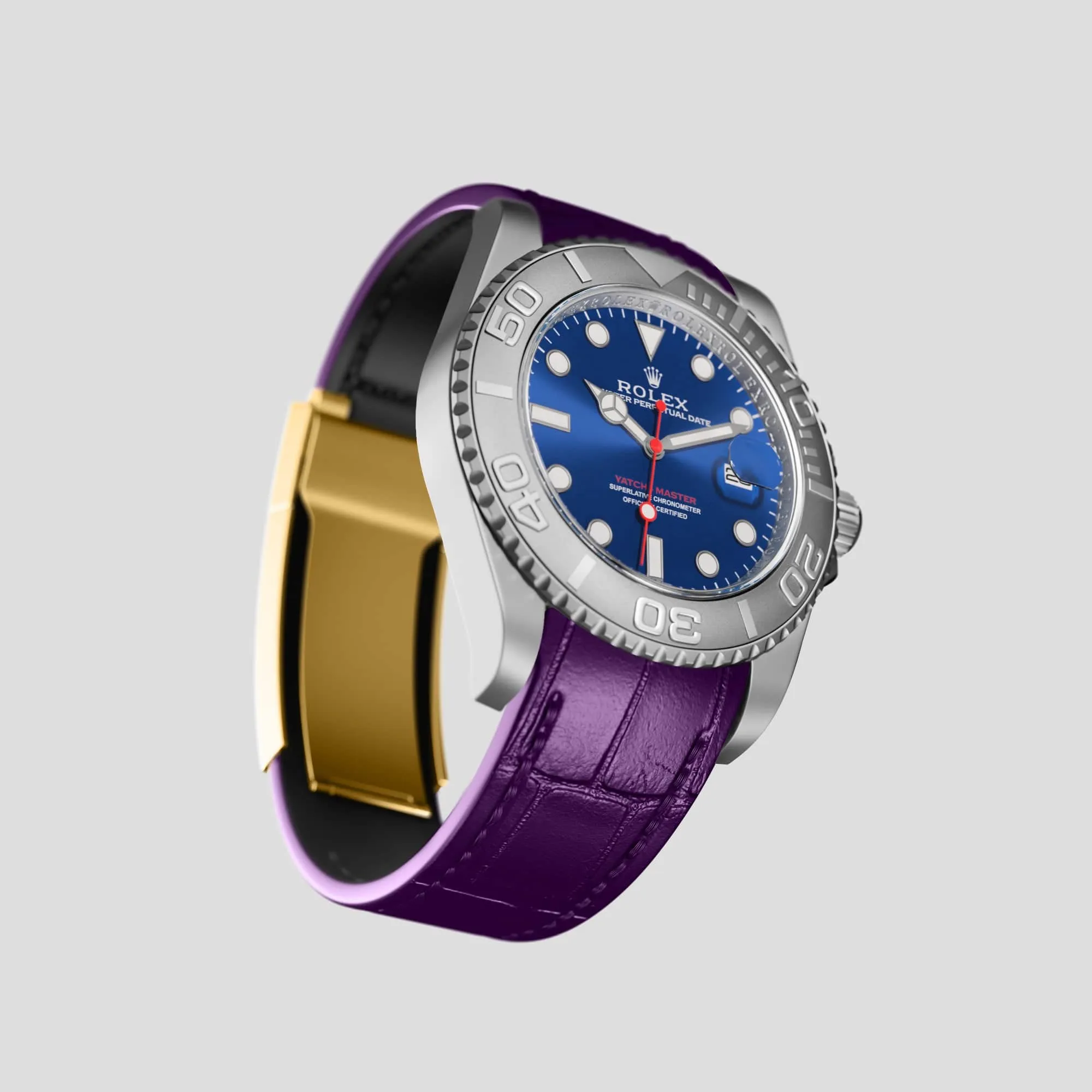 Sport Band For Rolex Yacht-Master 40mm In Alligator