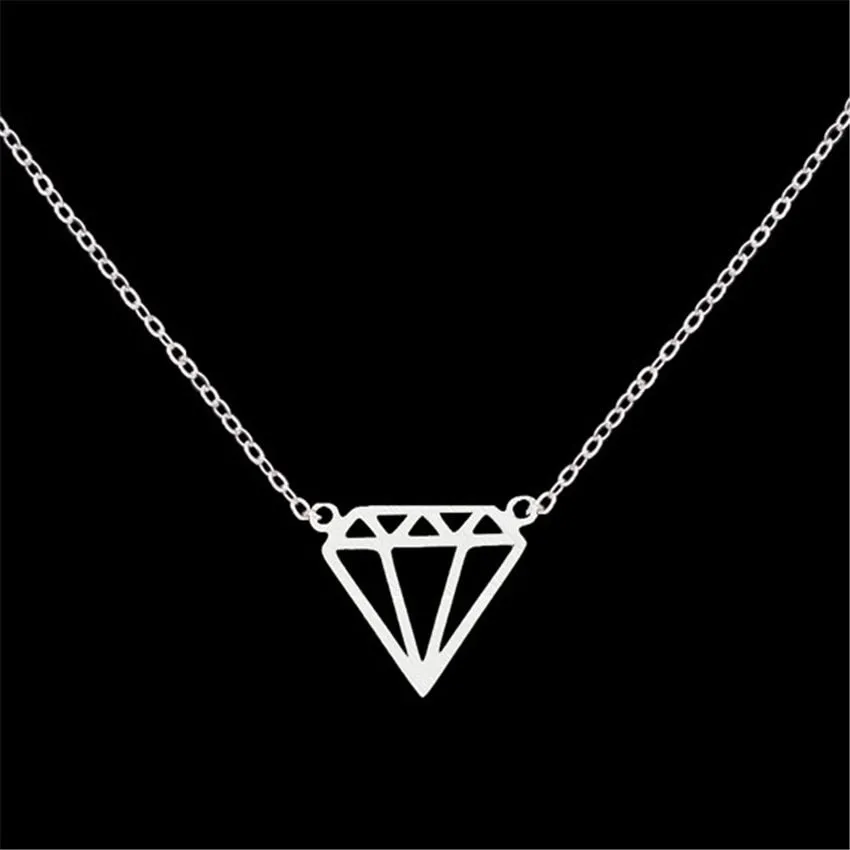 Stainless Steel Chain Gold Color Diamante Choker