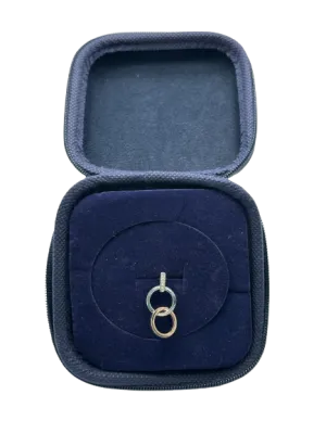 Tommy Hilfiger Metallic Stainless Steel & Rose Gold Double Earring (single)