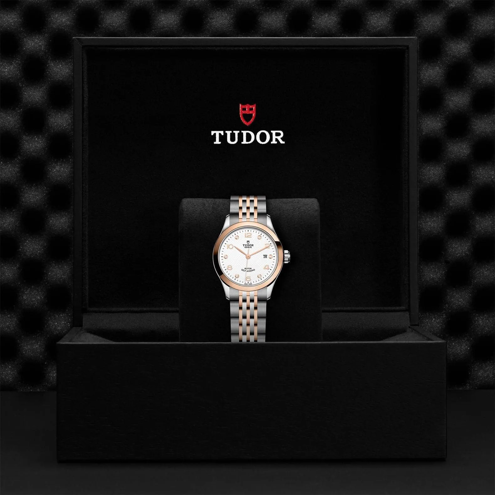 TUDOR 1926 28mm Steel And Gold Diamond Dial Watch - M91351-0011