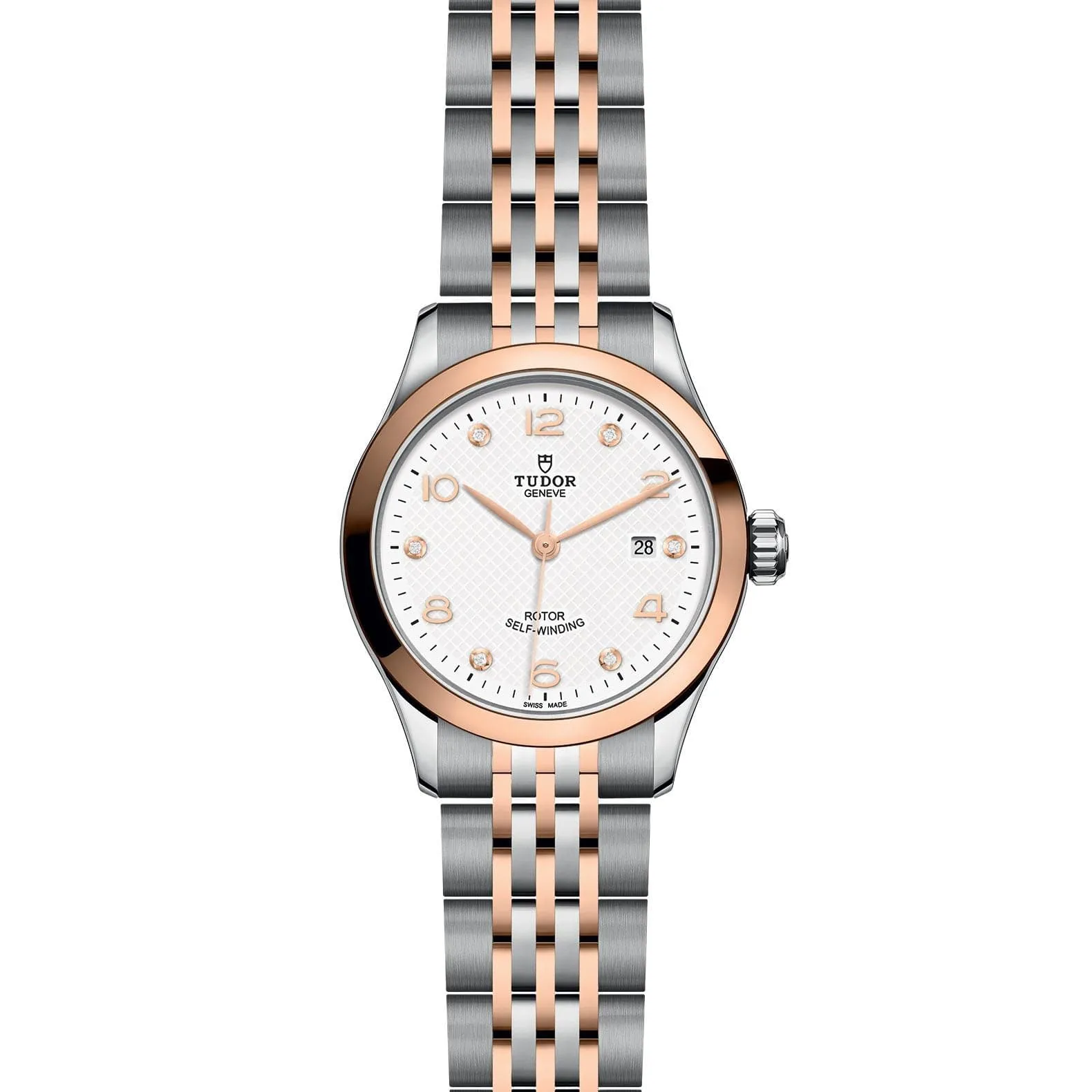 TUDOR 1926 28mm Steel And Gold Diamond Dial Watch - M91351-0011