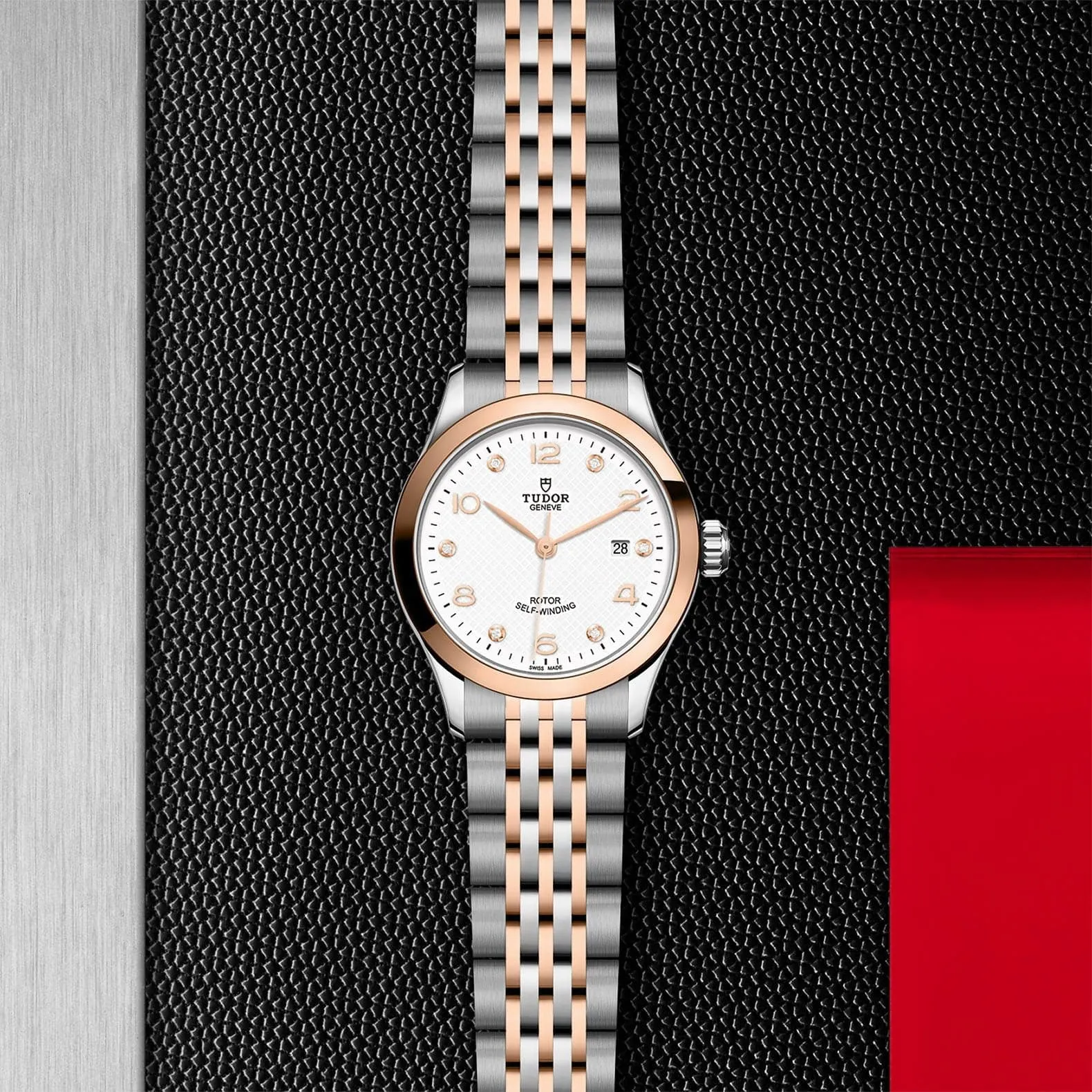 TUDOR 1926 28mm Steel And Gold Diamond Dial Watch - M91351-0011