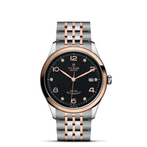 TUDOR 1926 39mm Steel Rose Gold Black Dial Watch - M91551-0004
