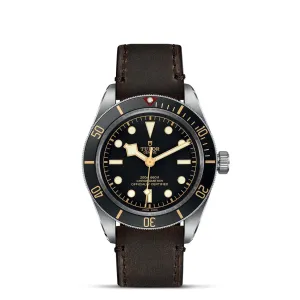 TUDOR 39mm Black Bay 58 Black Dial on Leather - M79030N-0002