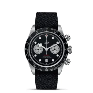 TUDOR Black Bay Chrono Black Dial Black Fabric Strap 41mm - M79360N-0007