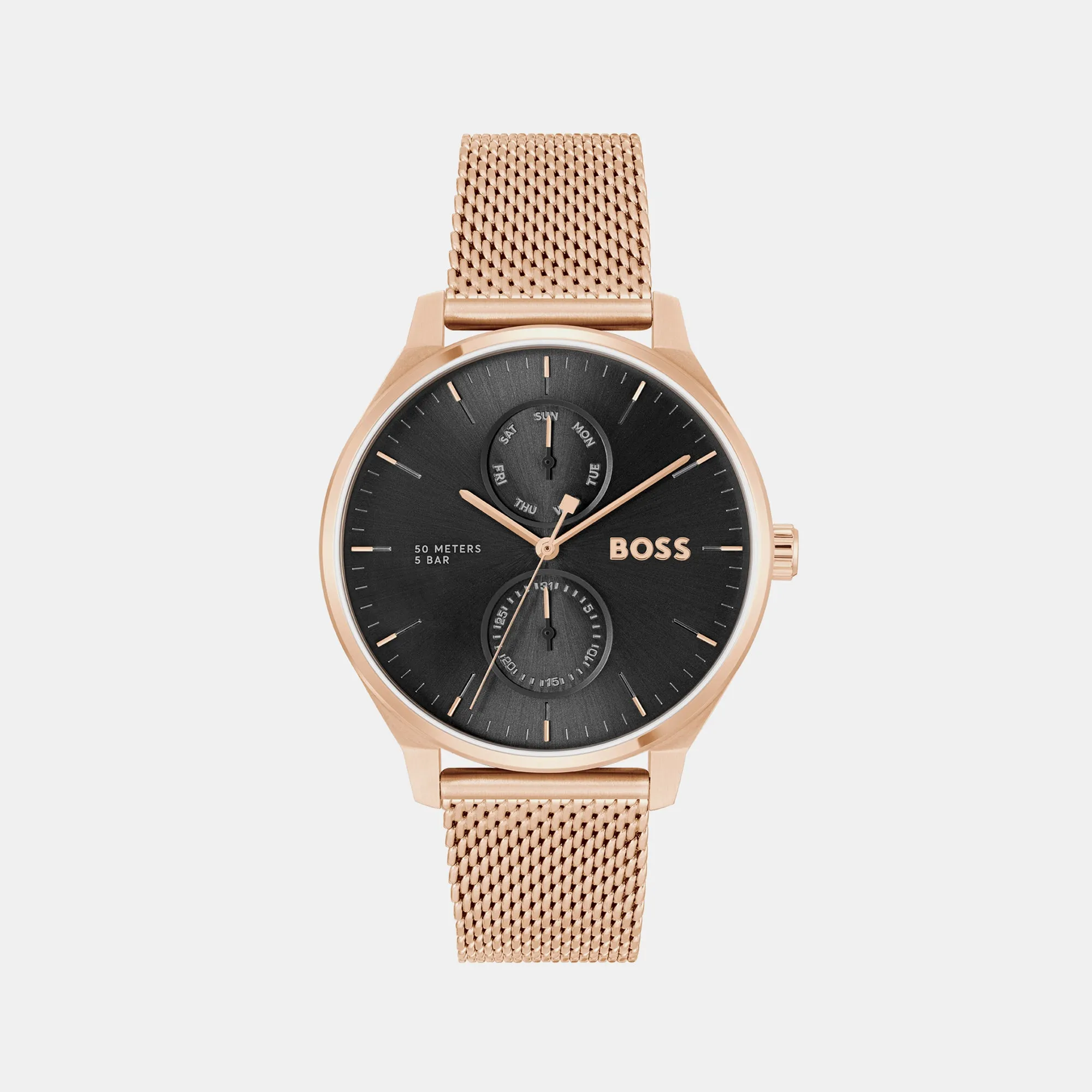 Tyler Men's Black Chronograph Mesh Watch 1514104