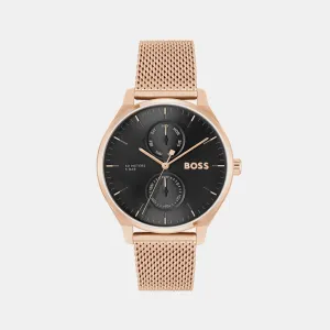 Tyler Men's Black Chronograph Mesh Watch 1514104