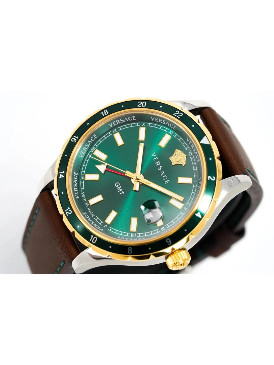 Versace Men 42 mm Green Dial Analog Watch - V11090017