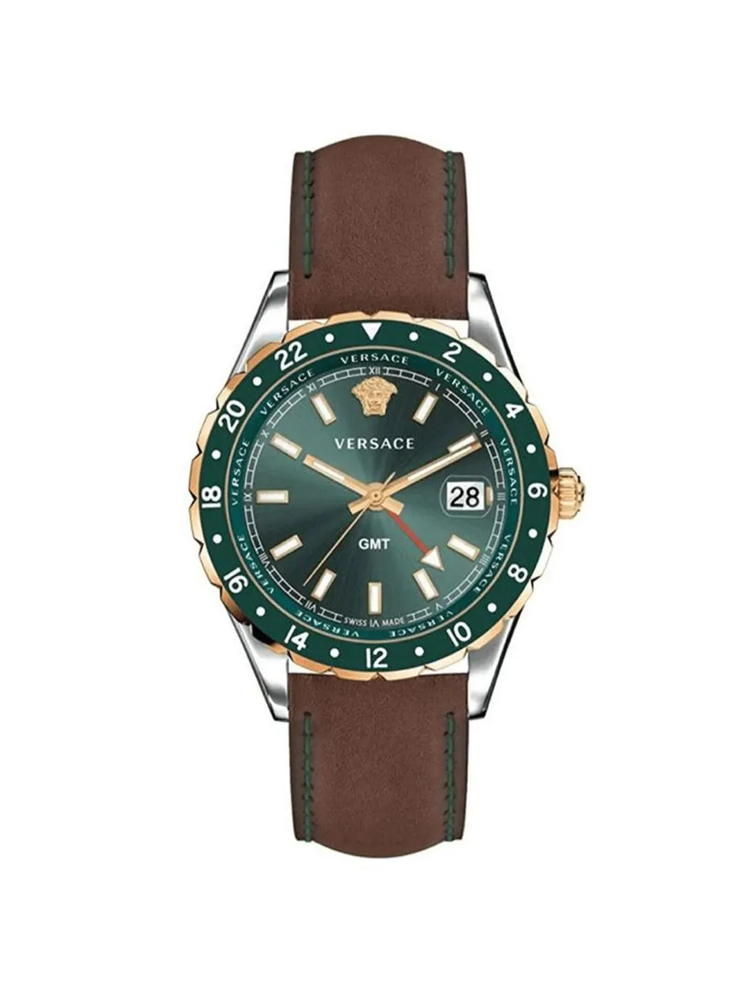 Versace Men 42 mm Green Dial Analog Watch - V11090017