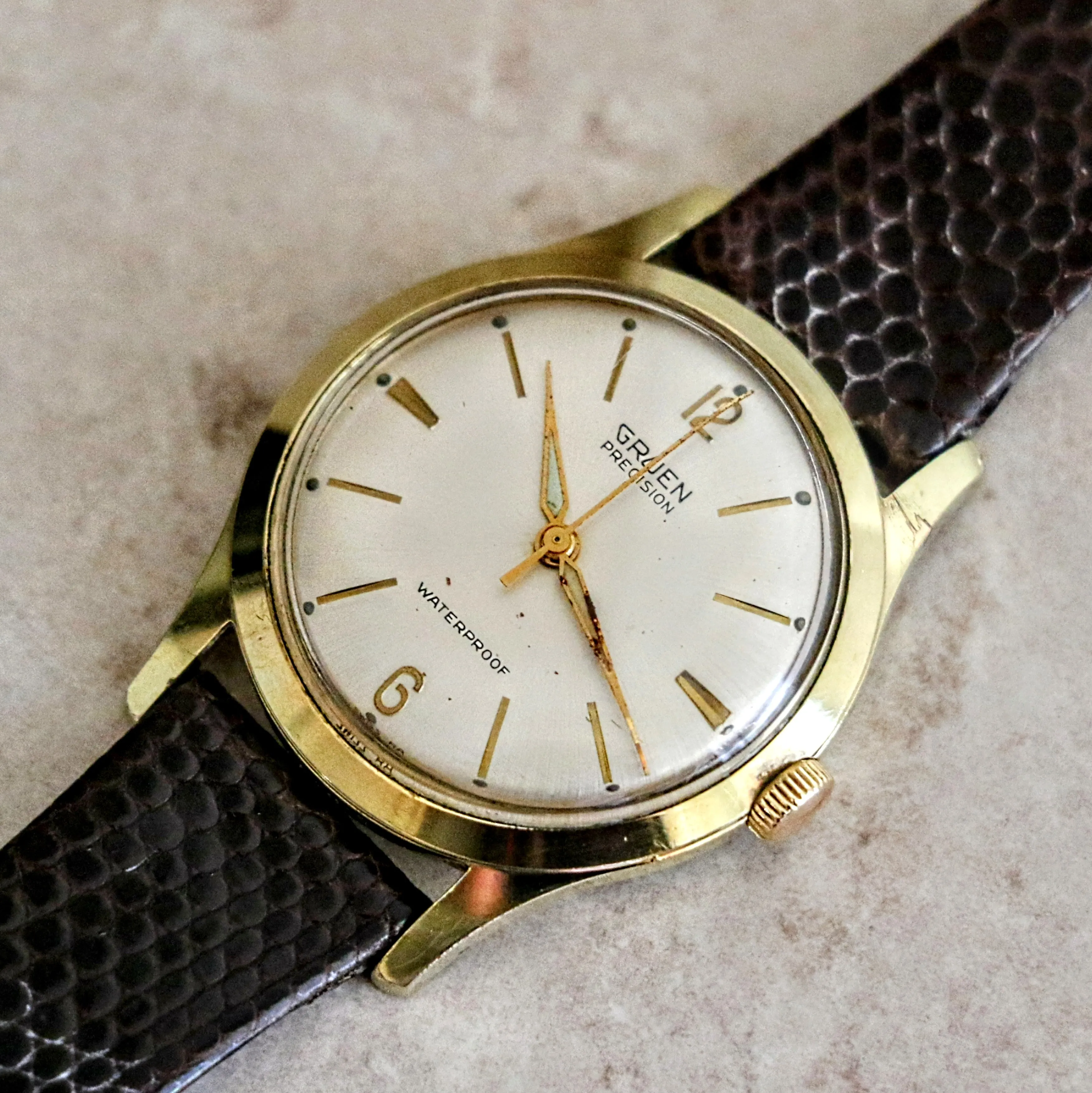 Vintage GRUEN Precision Wristwatch 17 Jewels Swiss Caliber N510SS Watch