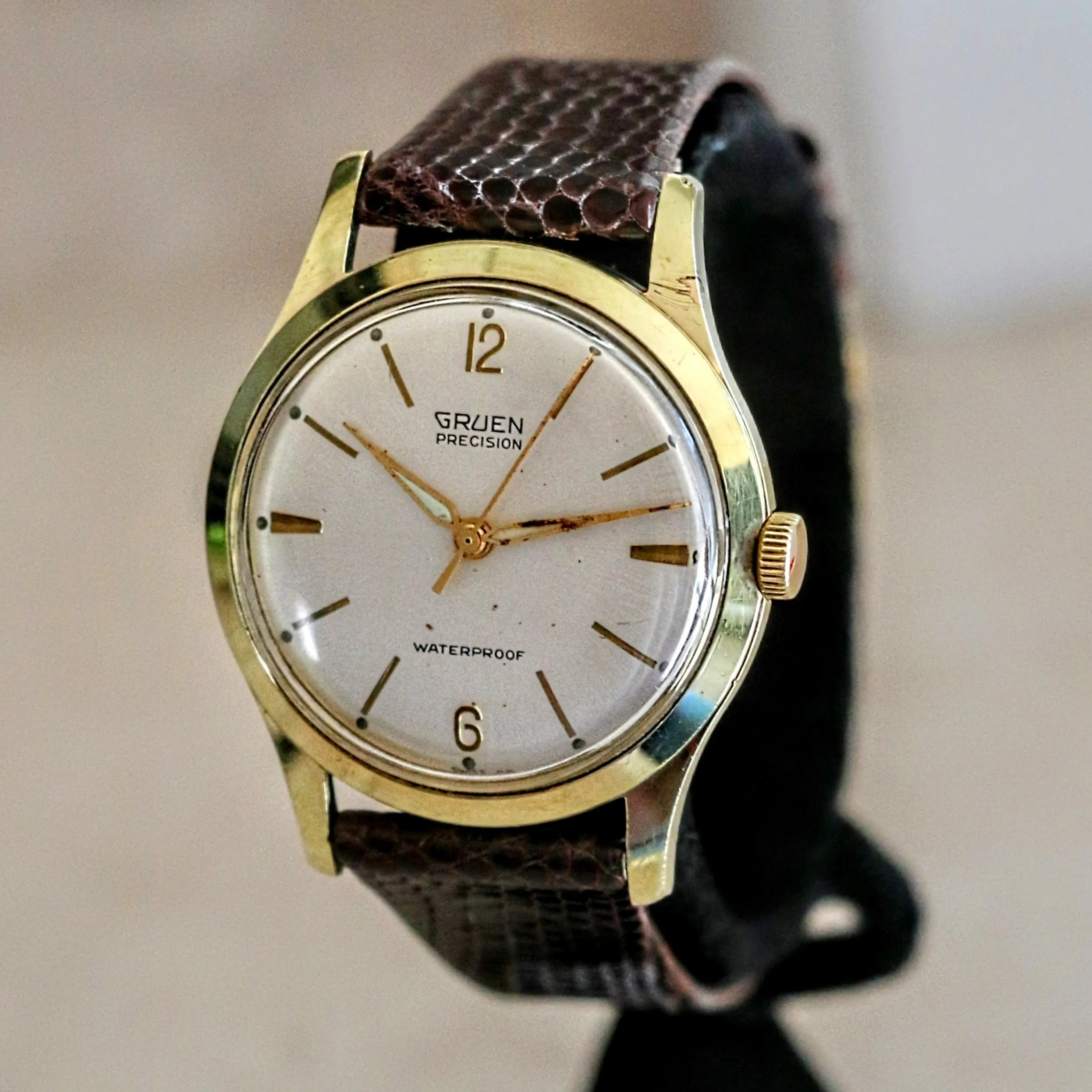 Vintage GRUEN Precision Wristwatch 17 Jewels Swiss Caliber N510SS Watch