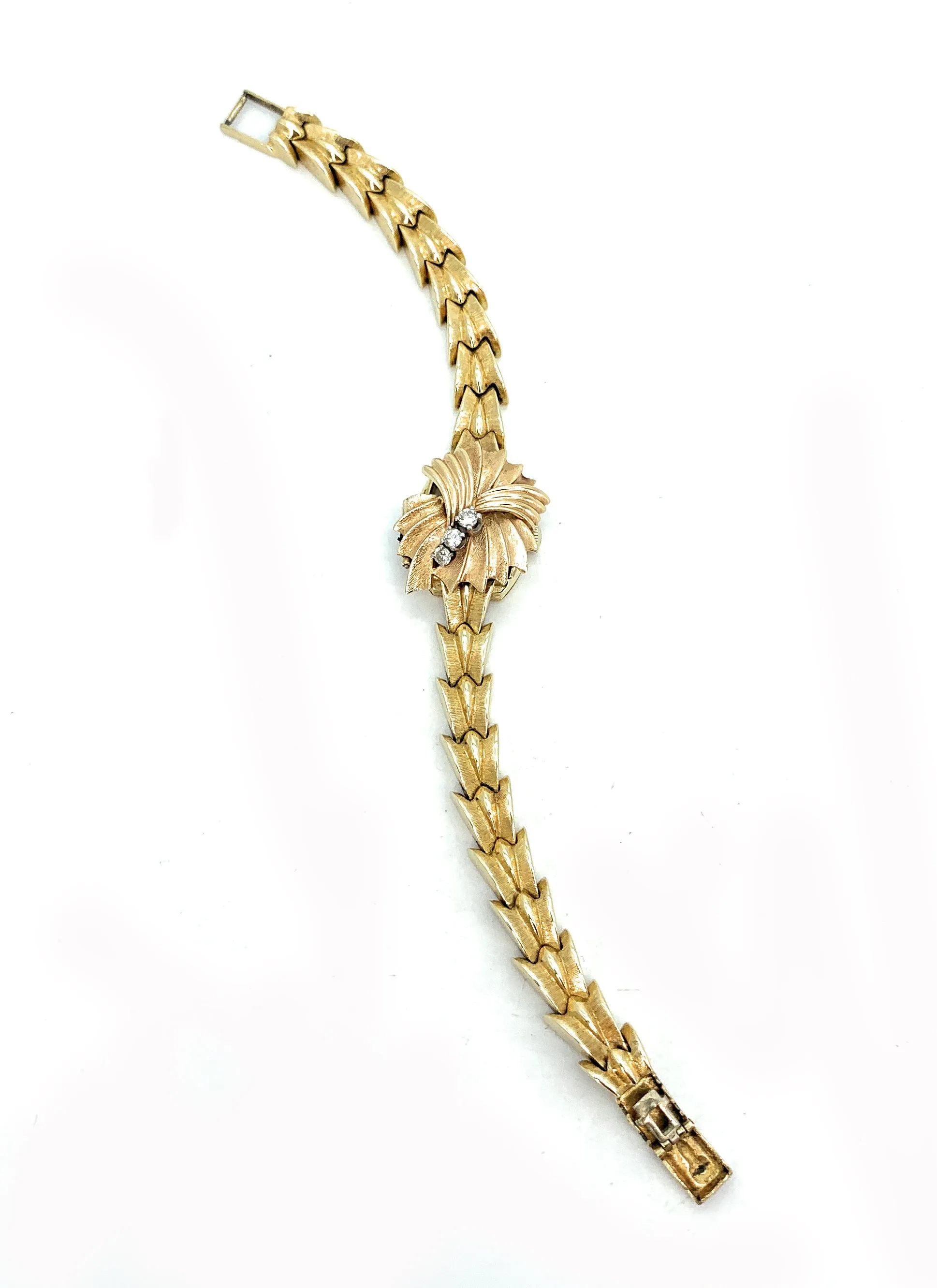 Vintage Longines 14K Yellow Gold & Diamond Women's Convertible Watch