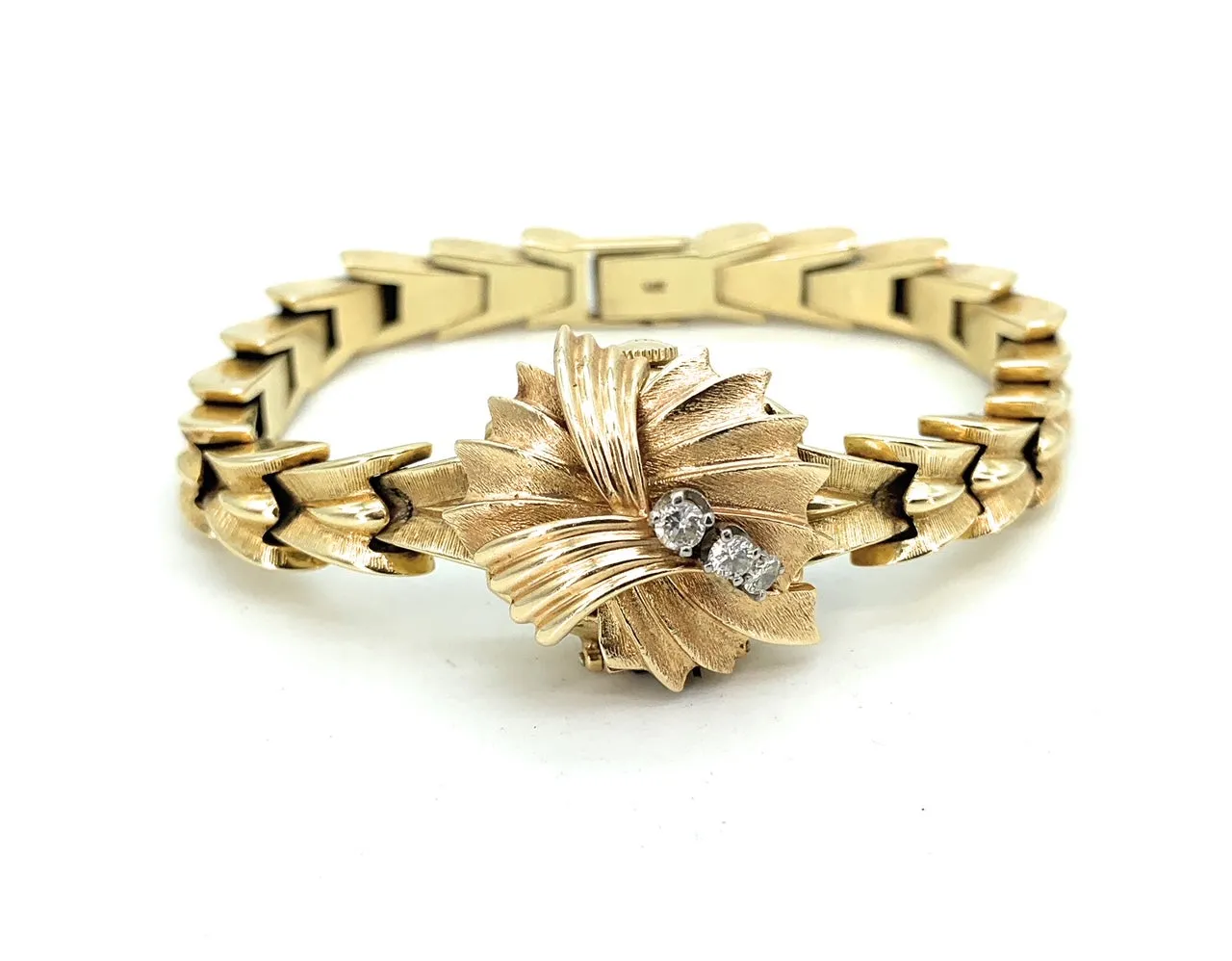 Vintage Longines 14K Yellow Gold & Diamond Women's Convertible Watch