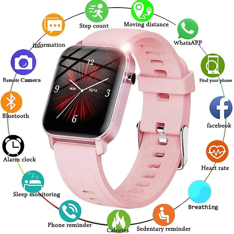 Watches women smart watch ip68 waterproof 1.4 Pink