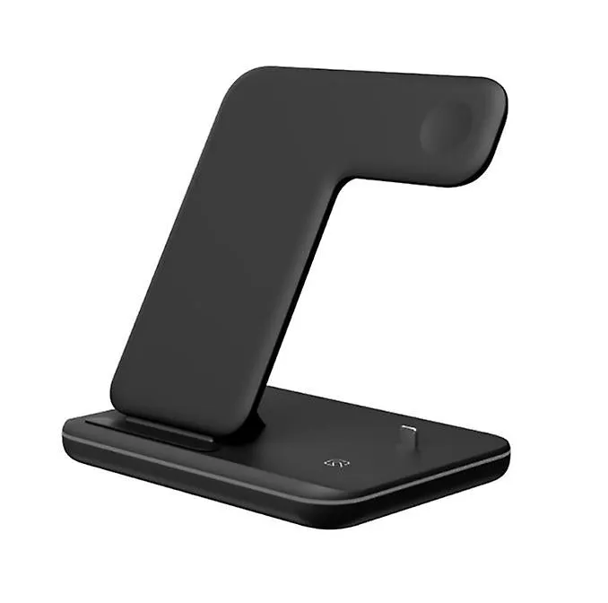 white Wireless charger 3 in 1 charger compatible with phones watches earphones AZ18641