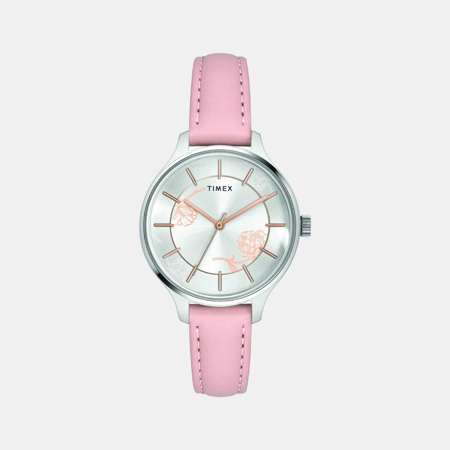 Women Silver Analog Silicon Watch TWEL14805