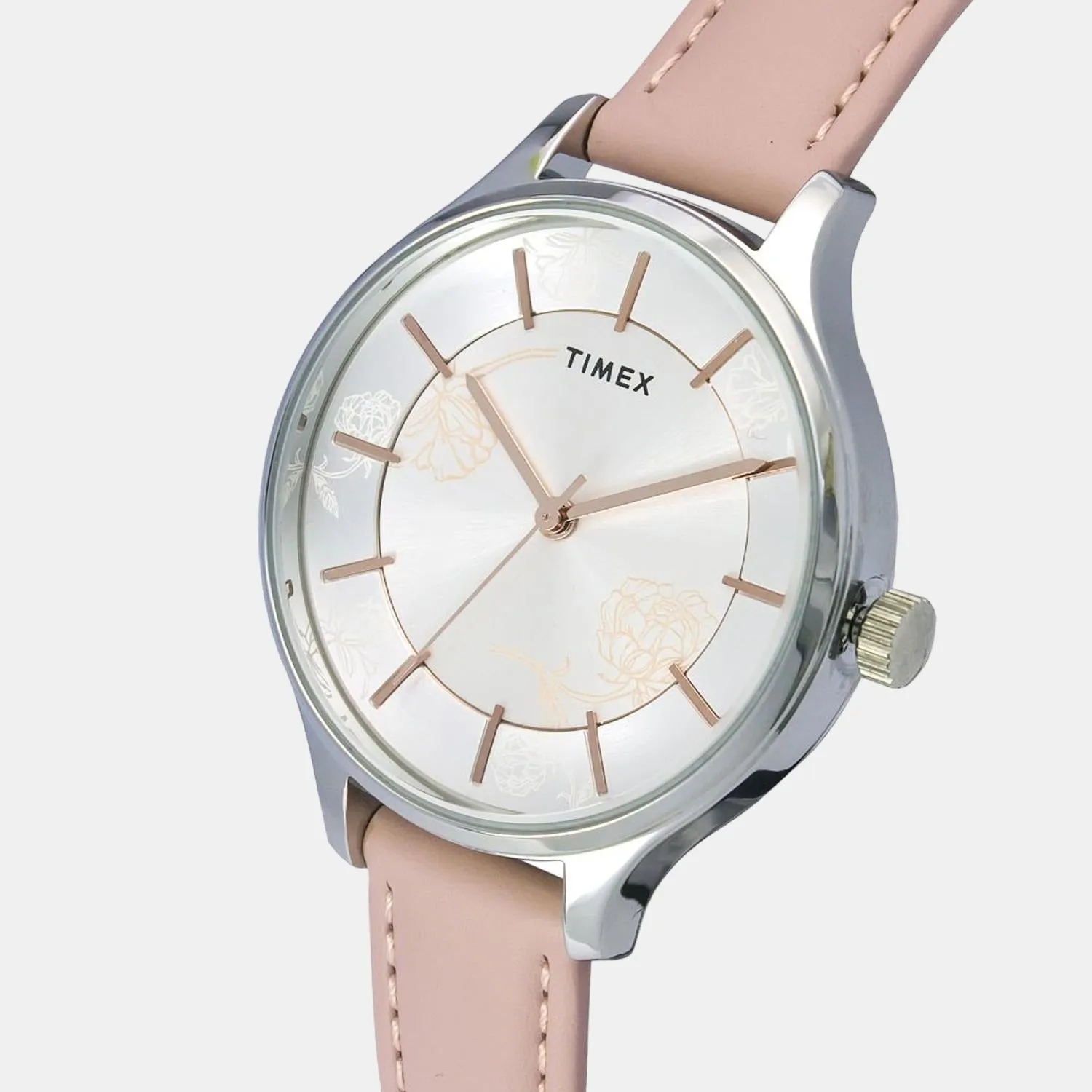 Women Silver Analog Silicon Watch TWEL14805
