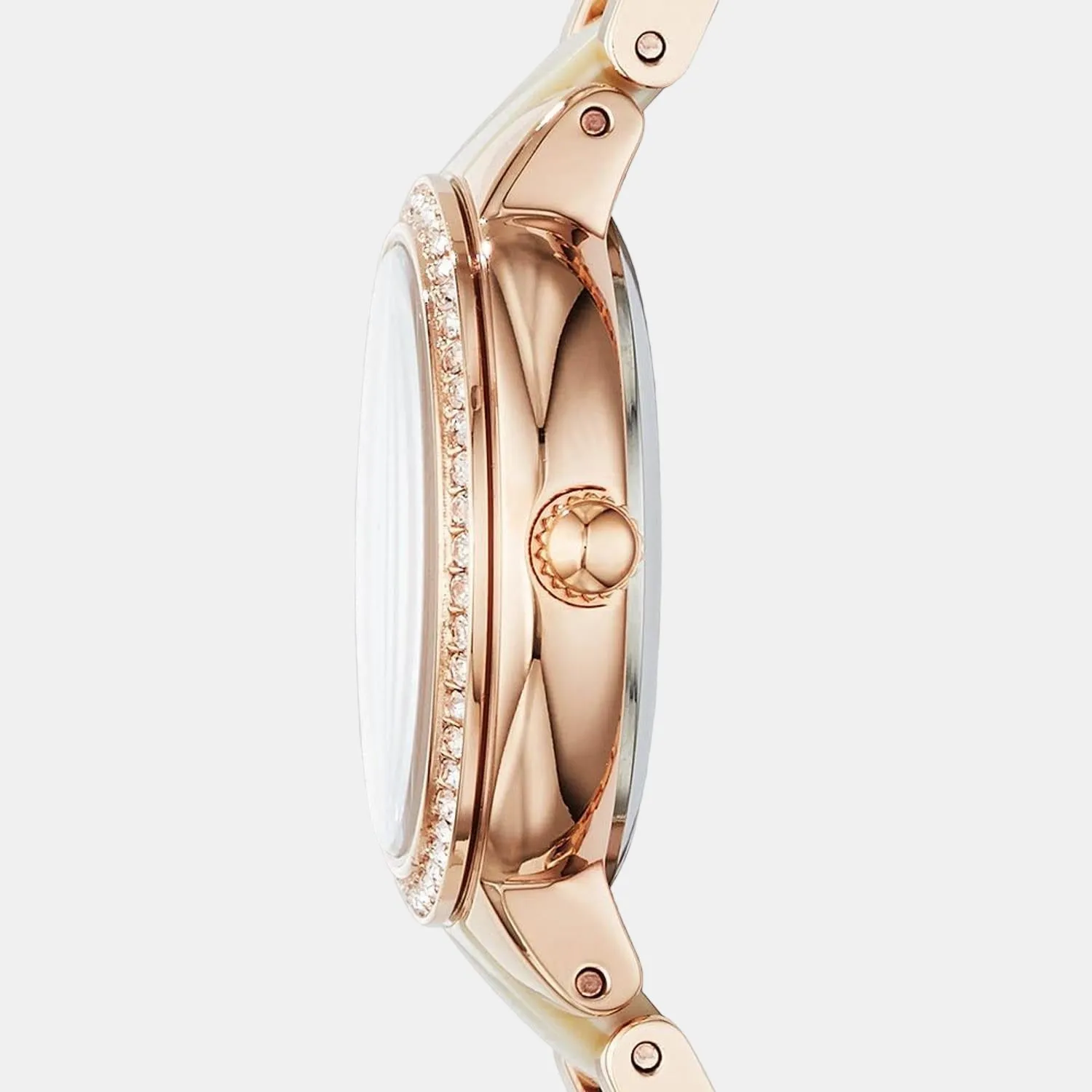 Women's Rose Gold Analog Stainless Steel Watch ES3716