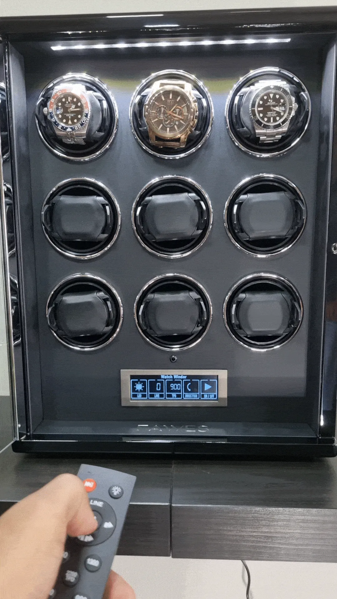 X32 Automatic Watch Winder with LCD Touch Screen - 9 Epitope