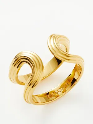 Zenyu link ridge open ring